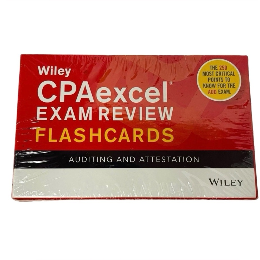Wiley CPAexcel Exam Review Flashcards Tax Auditing Attestation Accounting SEALED